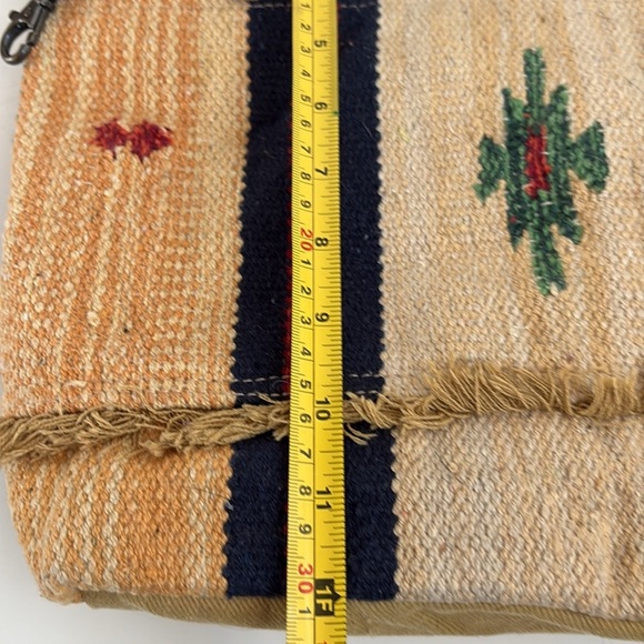 Myra Fragrant Yellow Shoulder Bag crossbody SW rug design embossed leather - Picture 15 of 16